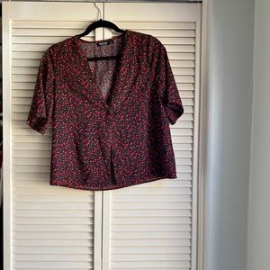 Nasty Gal black with red roses too